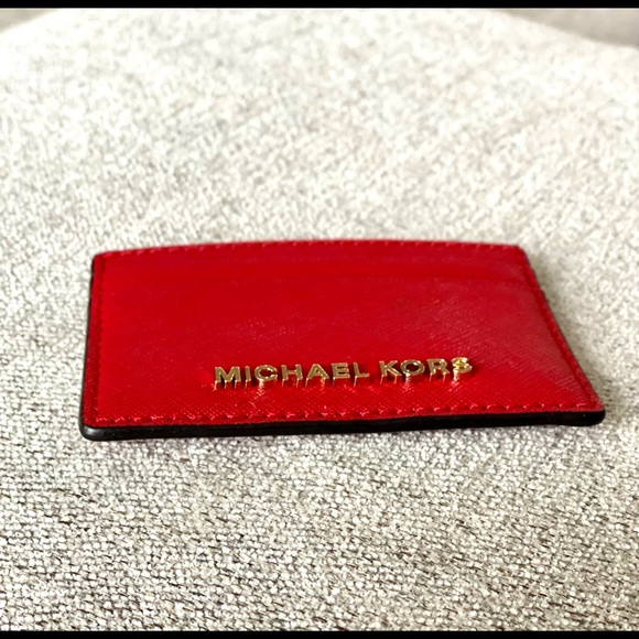 Michael Kors Card Holder Red - Picture 2 of 2